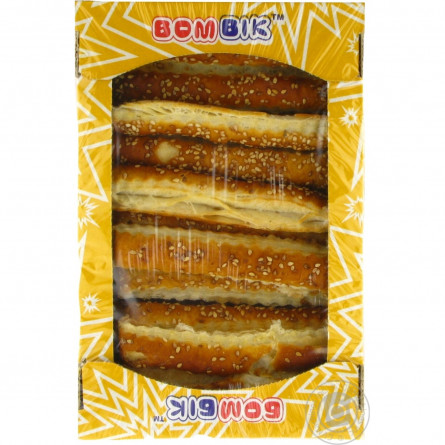 Печенье слоеное Бом-Бик Классная палочка соленая с кунжутом 250г slide 4