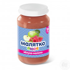 Пюре Малятко яблуко-малина 190г mini slide 1