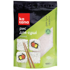 Рис для приготовления суши Katana круглозерный Японика 1кг mini slide 1