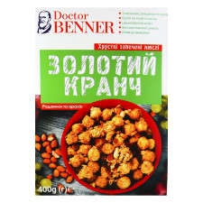 Мюслі Doctor Benner Золотий кранч родзинки та арахіс хрусткі запечені 400г mini slide 1
