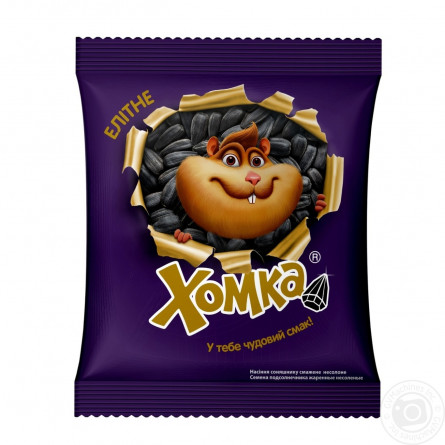 Насіння соняшника Хомка Елітне XXL смажене несолоне 150г slide 1