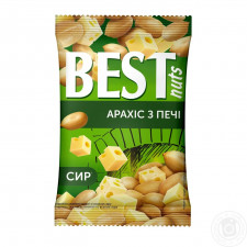 Арахіс Best nuts з печі смажений солоний зі смаком сиру 80г mini slide 1