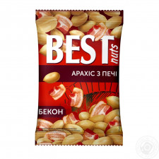 Арахіс Best nuts з печі смажений солоний зі смаком бекону 80г mini slide 1