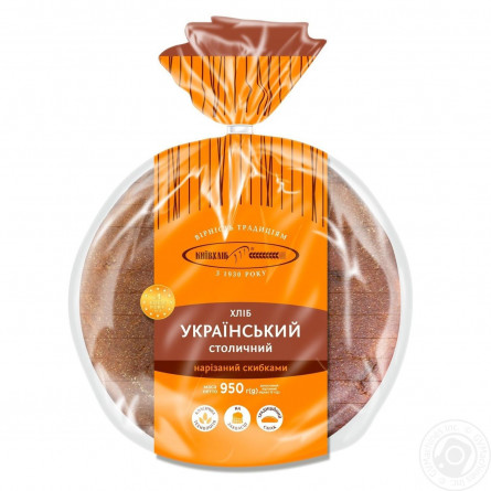Хліб Київхліб Український Столичний нарізаний 950г slide 2
