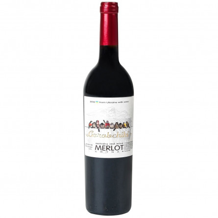 Вино Cotnar Gorobchiki Мерло красное полусухое 9-12% 0,75л slide 1