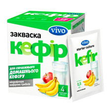 Закваска суха бактеріальна Vivo Кефір в пакетиках 4*0,5г mini slide 1