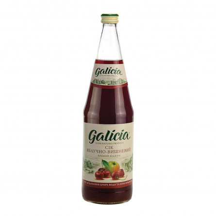 Сок Galicia яблочно-вишневый 1л стекло slide 1