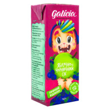 Сок Galicia яблочно-черничный 200мл mini slide 1
