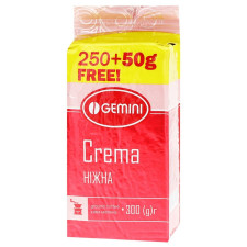 Кофе Gemini Crema молотый натуральый жаренный в/у 250г mini slide 1
