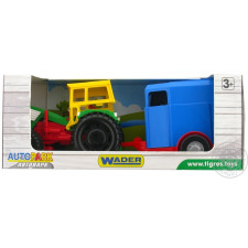 Іграшка Wader Трактор з причепом mini slide 1