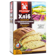 Смесь Сто пудов для выпечки пшеничного хлеба с прованскими травами 486г mini slide 2