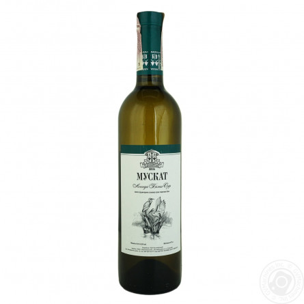 Вино Белозерские вина Мускат белое сухое 9,5-14% 0,75л slide 1