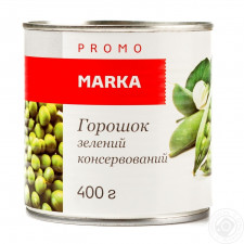 Горошек зеленый Marka Promo консервированный 420г mini slide 2