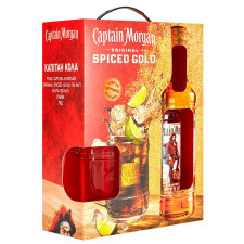 Набір Ром Captain Morgan Spiced Gold 35% 0,7л + чашка mini slide 2