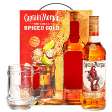 Набір Ром Captain Morgan Spiced Gold 35% 0,7л + чашка mini slide 3