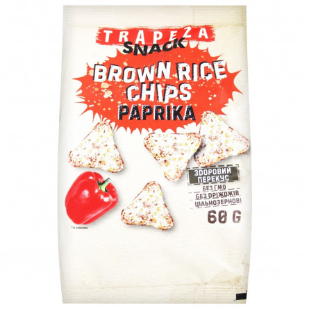 Чіпси Trapeza рисові зі смаком паприки 60г slide 2