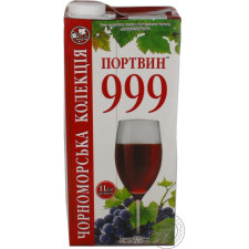 Вино ОЗКВ Портвин 999 красное полусладкое 13% 1л mini slide 2