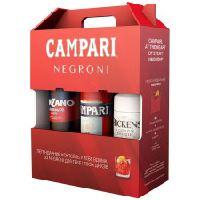 Набор Negroni Настойка Campari-вермут Cinzano-джин Bickens 1л х 3шт mini slide 2