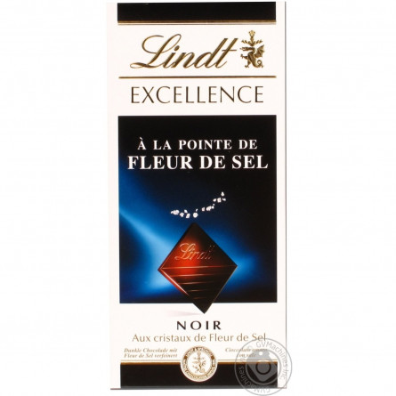 Шоколад черный Lindt Excellence с морскою солью 100г slide 1