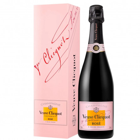 Шампанское Veuve Clicquot Rose розовое брют 12,5% 0,75л slide 1