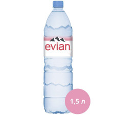 Вода Evian минеральная негазированная 1,5л mini slide 1