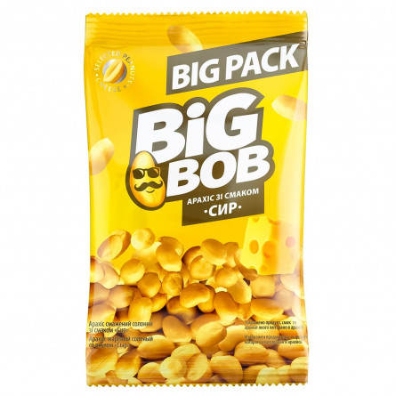 Арахіс Big Bob смажений зі смаком сиру 120г slide 1