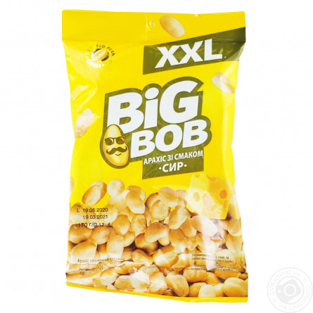 Арахіс Big Bob смажений солоний зі смаком сиру 170г slide 1