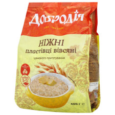 Пластівці Добродія Ніжні вівсяні швидкого приготування 400г mini slide 2
