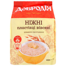 Пластівці Добродія Ніжні вівсяні швидкого приготування 400г mini slide 3