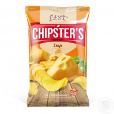 Чіпси Flint Chipster's картопляні зі смаком Сир 70г mini slide 1