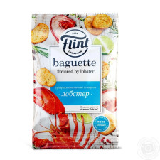Сухарики Flint Baguette пшеничні зі смаком лобстера 110г mini slide 1