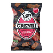 Грінки Flint Grenki житні зі смаком телятини з аджикою 65г mini slide 3
