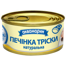 Печінка тріски Аквамарин Натуральна 100г mini slide 1