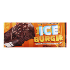 Морозиво Laska Німецький Ice Burger брикет з печивом у кондитерській глазурі з арахісом 90г mini slide 2