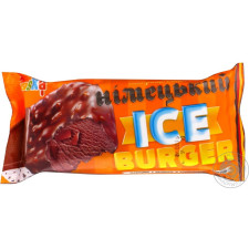 Морозиво Laska Німецький Ice Burger брикет з печивом у кондитерській глазурі з арахісом 90г mini slide 4