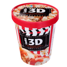 Морозиво Laska зі смаком карамельного попкорну та наповнювачем солона карамель 500г mini slide 2