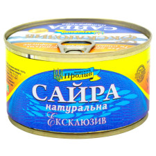 Сайра Морской Пролив Эксклюзив натуральная с добавлением масла 240г mini slide 1