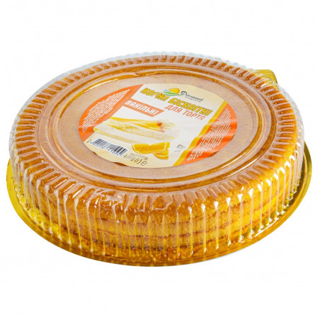 Коржі Домашні продукти бісквітні ванільні для торта 400г slide 1