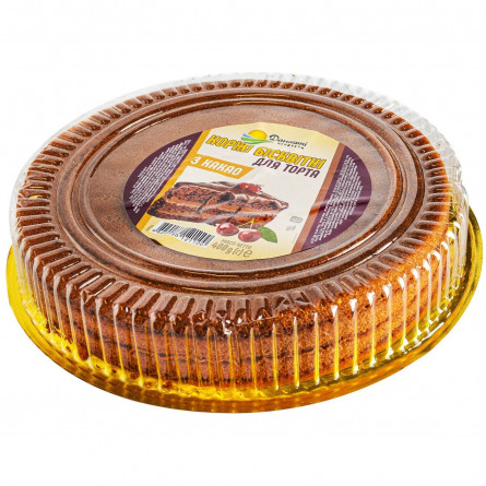 Коржі Домашні продукти бісквітні з какао для торта 400г slide 1