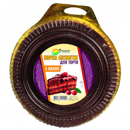 Коржі Домашні продукти бісквітні з какао для торта 400г slide 2