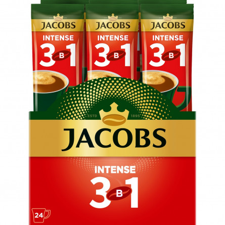 Напій кавовий Jacobs 3в1 Intense розчинний в стіках 12г slide 3