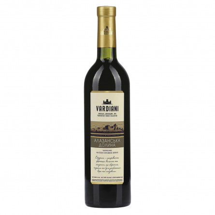 Вино Vardiani Алазанская долина красное полусладкое 9-13% 0,75л slide 2