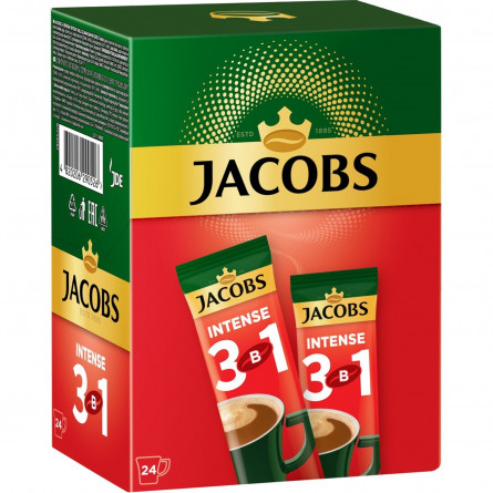 Напій кавовий Jacobs 3в1 Intense в стіках 12г slide 3