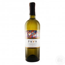 Вино Pava Шардоне ординарне біле сухе 9,5-14% 0,75л mini slide 1