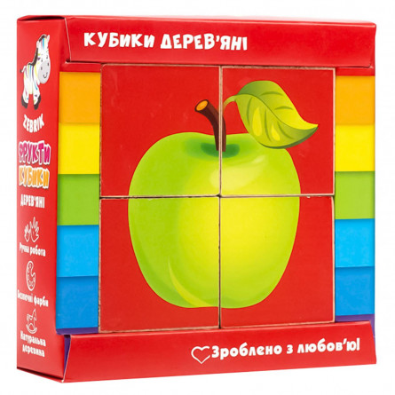 Кубики Vladi Toys Транспорт дерев'яні slide 1