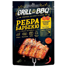 GrillBBQ Pripravka Приправа для мяса и курицы Ребра барбекю с копчеными томатами чили и горчицей 30г mini slide 1