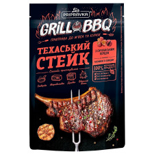 GrillBBQ Pripravka Приправа для м'яса і курки Техаський стейк з сичуанськи перцем часником і солодом 30г mini slide 1