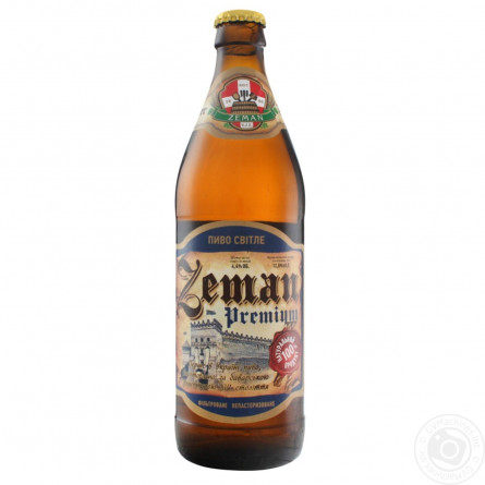 Пиво Земан Преміум світле 4,3% 0,5л slide 1