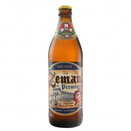 Пиво Земан Премиум светлое 4,3% 0,5л slide 2