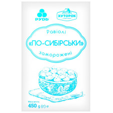 Равіолі Рудь Хуторок селянський По-сибірськи заморожені 450г mini slide 2
